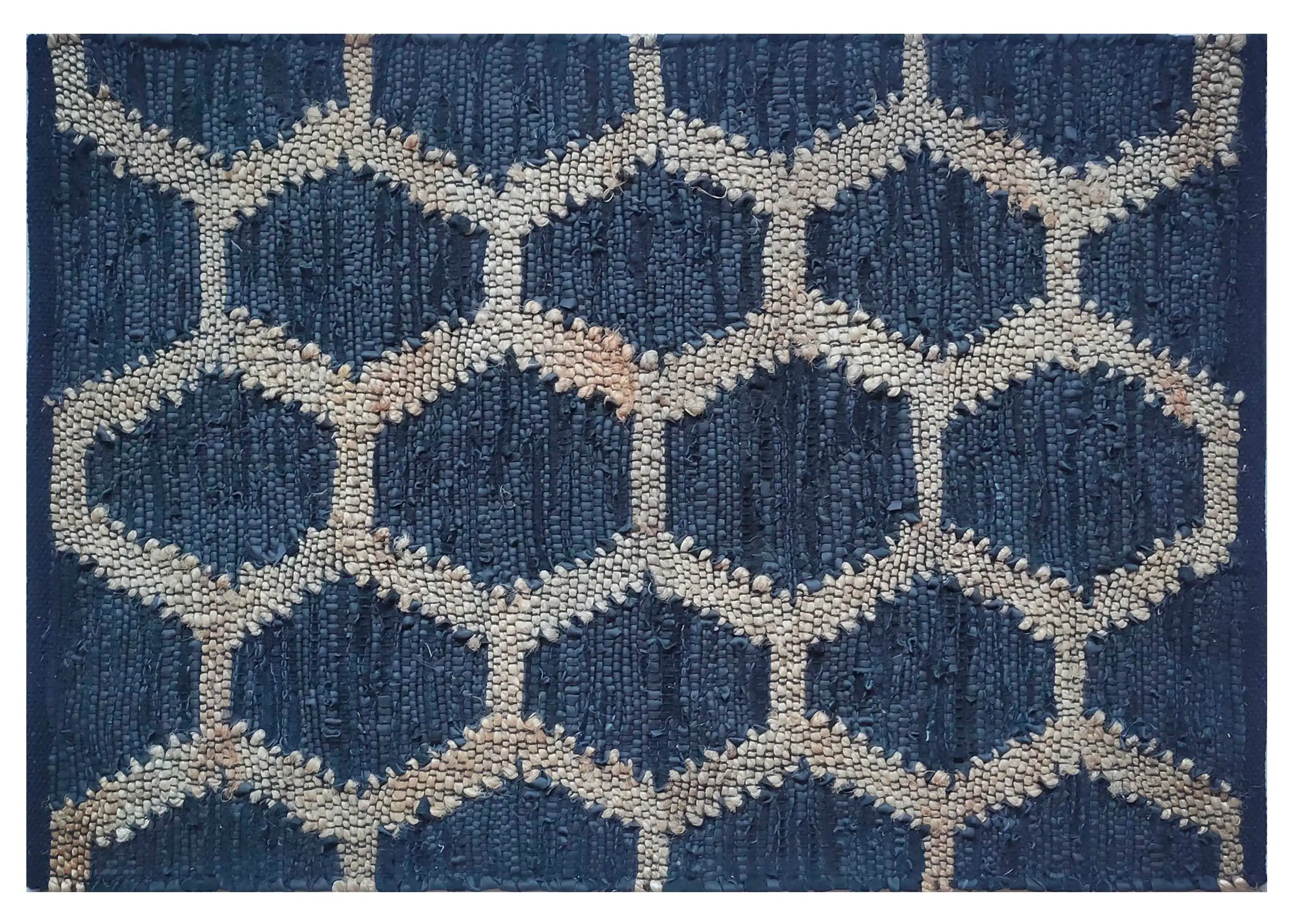 Leather Chindi Woven Rug